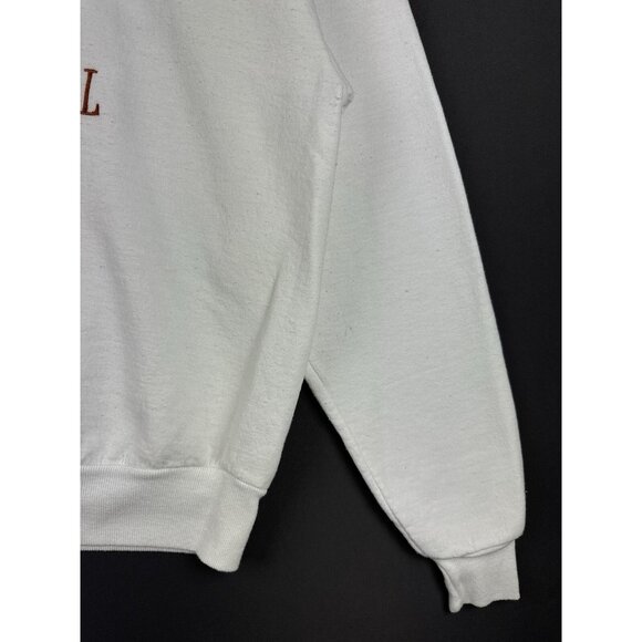 Vintage 90s Jack Russell Dog Animal Pet Art White Crewneck Large - Picture 10 of 16